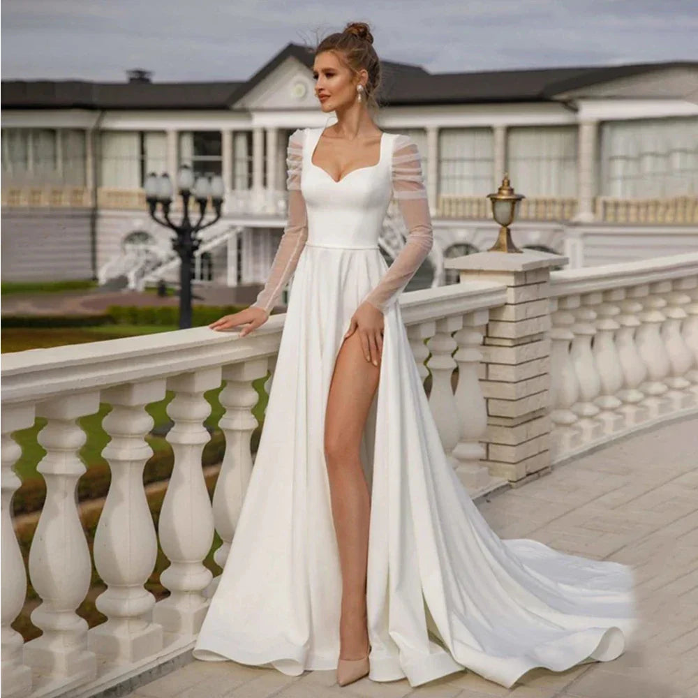 mermaid wedding dress no lace Mermaid Sweetheart Short Train Sleeveless Floor Length Organza Applique Wedding Dress
