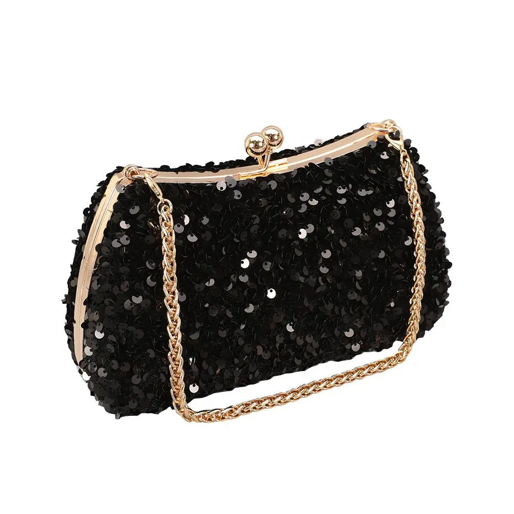 Fashion Gold Diamond Evening Bags Luxury Handbag Elegent Chain Women Shoulder Crossbody Bag Wedding Party Clutch Bags Pouch
