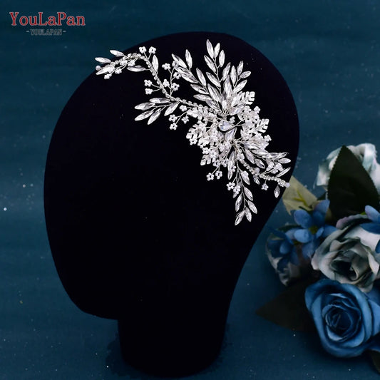 YouLaPan HP277 Bride Wedding Hair Accessories Rhinestone Headband Bridal Headpiece Hair Ornament for Women Hair Jewelry Headwear