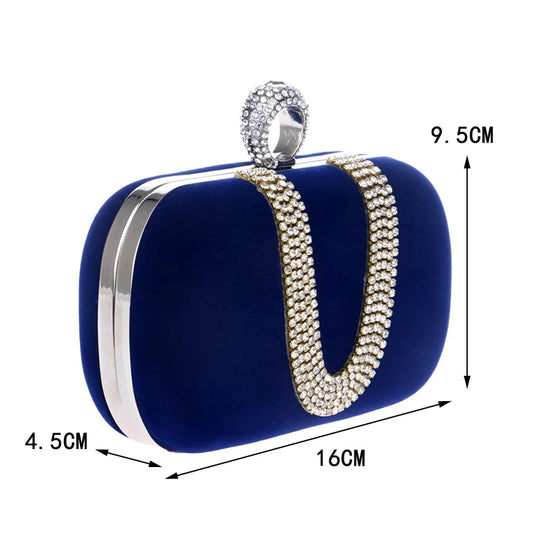 Luxury Women Evening Bags Diamond luxury Clutch bag Party Diamonds Lady black Red Chain Shoulder bag Handbags for Purse