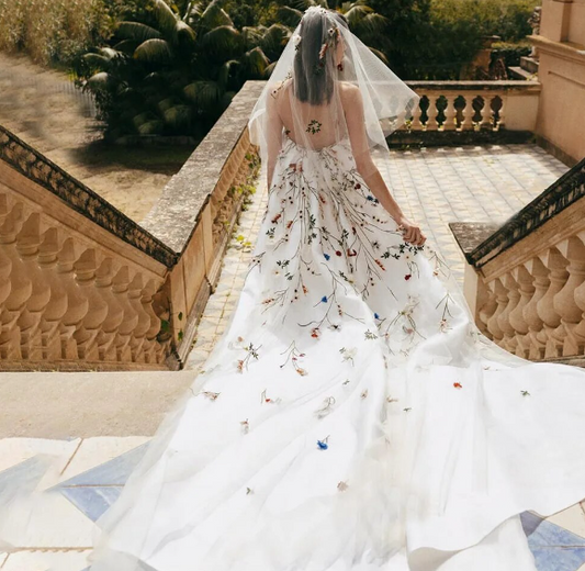 Flower Embroidery Strapless Sheath Mini Wedding Dress Detachable Court Train Above Knee Short Bridal Gown Custom Made