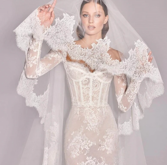 Sexy Sweetheart Neck Mermaid Applique Lace Long Sleeved Wedding Dresses 2024 Train Bridal Gowns Custom Robe De Mariée