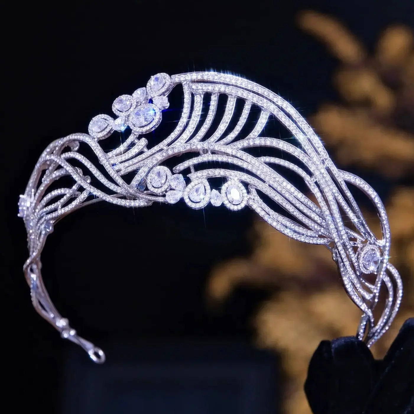 AAA Zircon Crystal Tiaras and Crowns Headband For Women Bride Prom