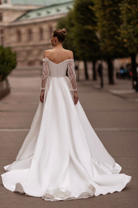 Abito da sposa bianco di lusso Nuova collezione