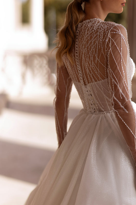 Abito da sposa bianco di lusso Nuova collezione