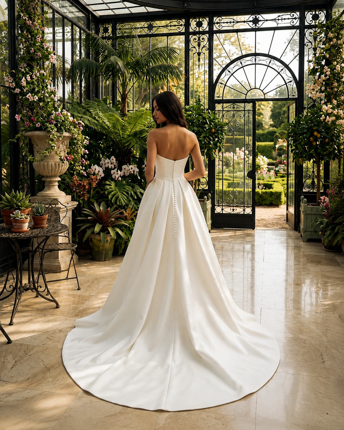 Simple Wedding Dress Elegant Strapless Side Split Prom Dresses For Women Bride Celebrity Gowns Vestidos De Novia Gala