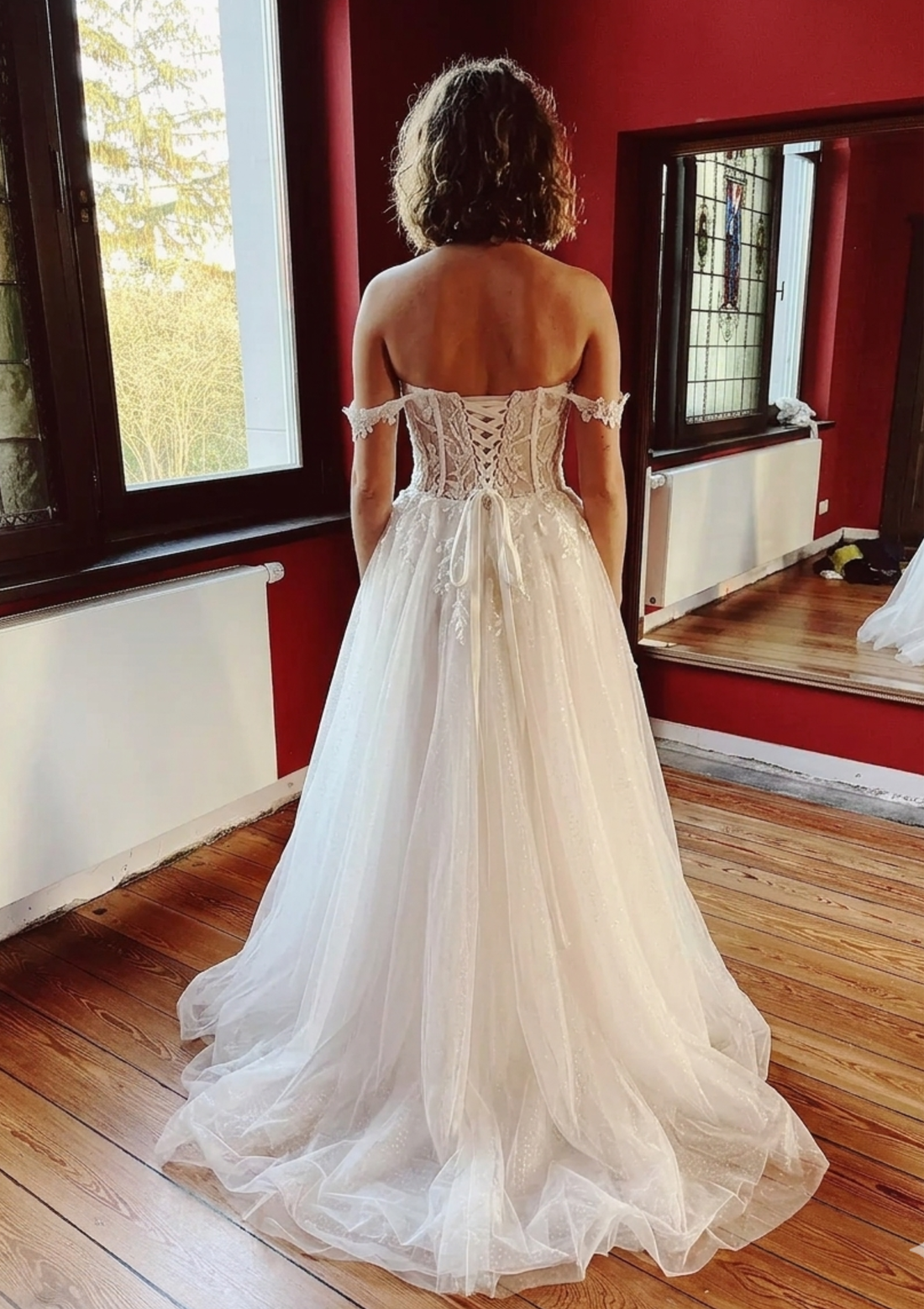 Vintage Off The Shoulder Sweetheart Lace Applique A Line Wedding Dresses Side Slit Formal Bridal Grown Vestidos De Noiva Mariage