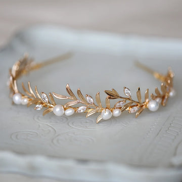 Vintage Headbands Hairbands Baroque Headpieces Headwear For Brides Pearl Zircon Crowns Bridal Jewelry Wedding Hair Accessories