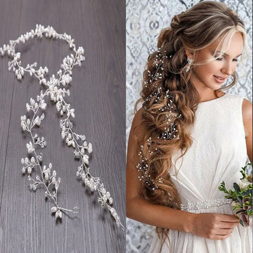 New Wedding Hair Accessories Crystal Pearl Hair Belt Wedding Bridal Hair Ornaments Hair Jewelry bride Headdress Headbands Hot