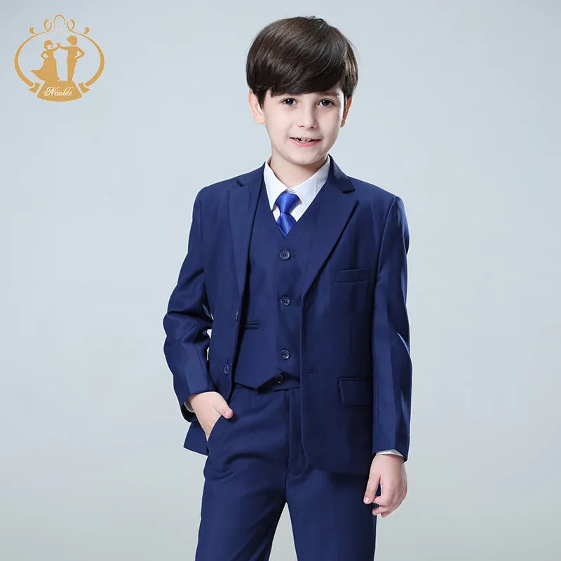 Boy için çıplak takım elbise, düğünler için kostüm enfant garcon mariage erkekler blazer garcon mavi