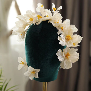 Bridal Hair Jewelry Flower Headbands Hairbands Handmade Headpieces Headwear For Brides Girl Headdress Brides Wedding Accessories