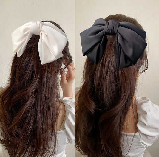 Hairpins de alta quatidade de alta quatidade para meninas cabelos de cabelo popular para mulheres doces de duas camadas de penteado cetim acessórios de cabelo