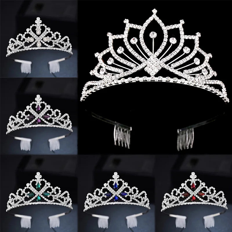Nueva diadema de la corona nupcial Fiesta de novia accesorios de boda de la corona Accesorios para el cabello de la moda Joyería de regalo