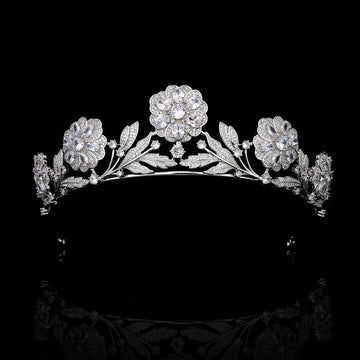 Zircon Zirconia Tiaras and Crowns CZ Princess Queen Diadem Brides Party Dress Headbands Bridal Jewelry Wedding Hair Accessories