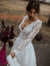 A-line Long Sleeves Wedding Dresses Lace Tulle Backless Bridal Gowns Boho Vestidos De Novia Sexy V-neck Custom Made