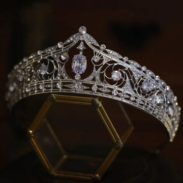 Wedding Hair Accessories Pageant Engagement Prom Tiaras Crowns Zirconia Crystal Diadem Brides Party Headbands Bridal Jewelry