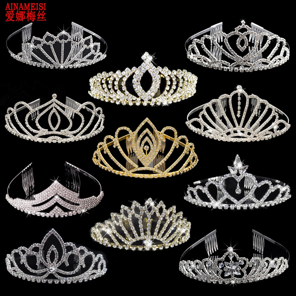 Tiara da sposa e corone di lusso in cristallo gioielli per capelli per donne per donne Accessori per capelli da sposa Principesse Accessori all'ingrosso