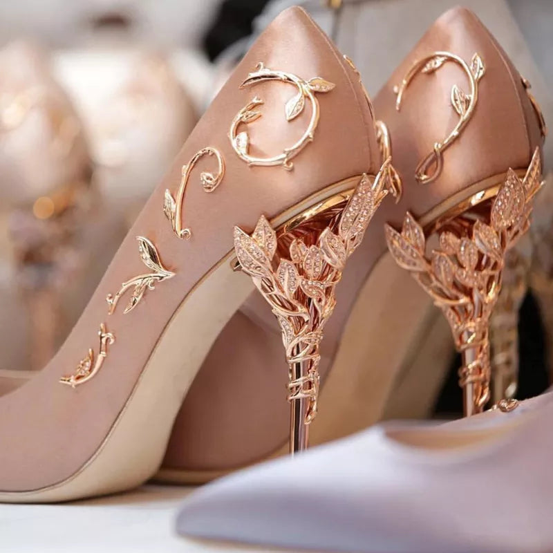 Golden silver crystal rhinestone platform sandals women sexy high heels summer peep toe party dress – Pollyanna Events