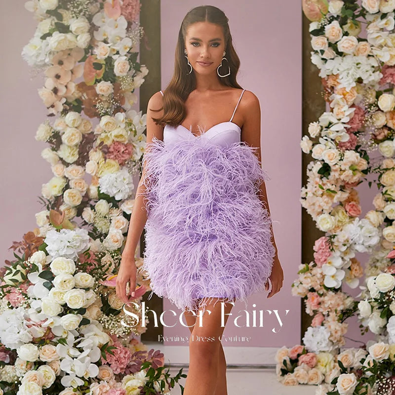 LILAC AUTRICH ROBE PROM PROM 2023 STRACTES SPAGHETTI SEXY