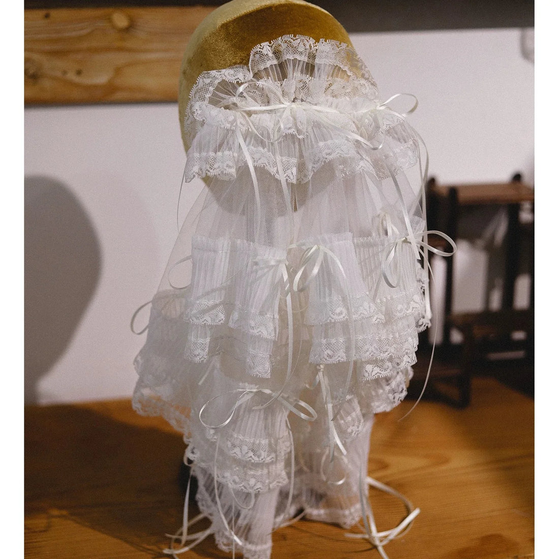 Short Bridal Veil Lace Wedding Veils For Evening Dinner Party Dress Women Birthday Gift Hair Accessories Brides Jewelry