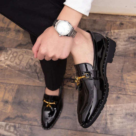 Men Tassel Loafers Mens Loafers Leather Man Schoenen Leather Tassel Mocassin Homme Calzado Hombre Zapatos de Hombre Men Shoes