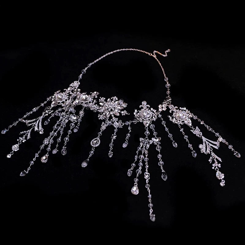 Wedding Hair Accessories Crystal Rhinestones Headband Headpiece For Brides Party Dinner Dress Hairband Headwear Bridal Jewelry