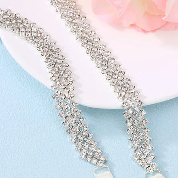 Rhinestones Wedding Belt Crystal Bridal Belts Sash For Women Party Evening Dress Brides Jewelry