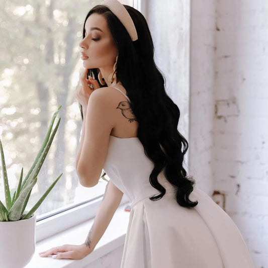Весільна сукня коротка для нареченої сексуальні спагетті ремінці халат марії елегантний пліст чай довжина спідниця Vestido de novia