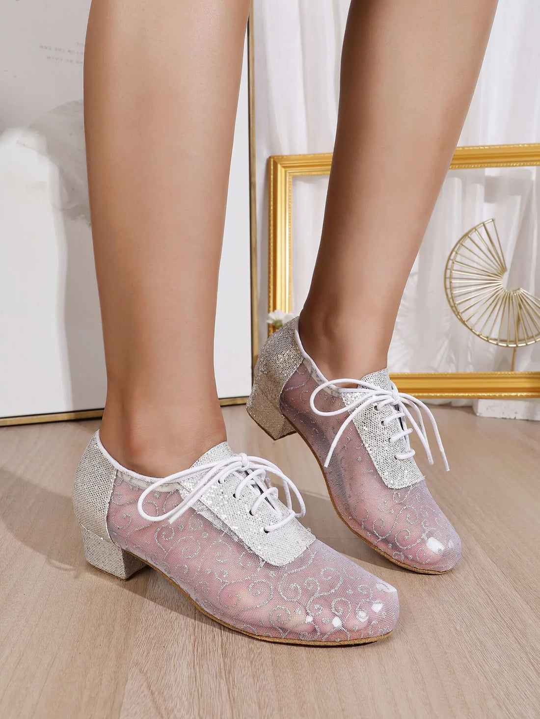 Soft outsole latin dance women shoes customizable outdoor dancing white woman shoe – Pollyanna Events