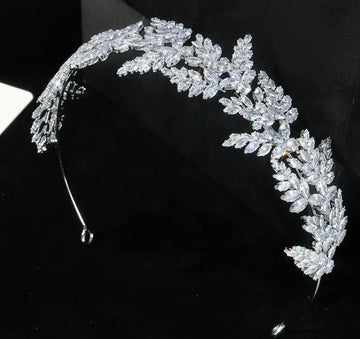 AAA Zircon Tiaras and Crowns Cubic Zirconia Headband For Brides Women CZ Headpiece Bridal Jewelry Wedding Hair Accessories