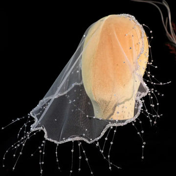 Short Wedding Veils White Lace Bridal Veil For Evening Party Dress Women Girl Hair Accessories Brides Jewelry