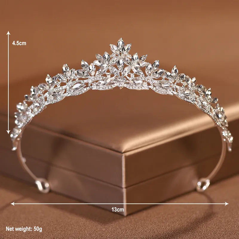 Barroque Crown Crown Wedding Bride Accesorios para el cabello simple para mujeres