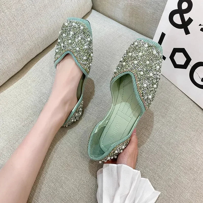 Women flat pointed toe loafers soft sole autumn single shoes female plus size – Pollyanna Events