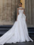 2026 Elegant Gorgeous Wedding Dress High Neck Long Illusion Sleeves Pearls Bow Sash A Line Church Bride Bridal Gowns Vestidos
