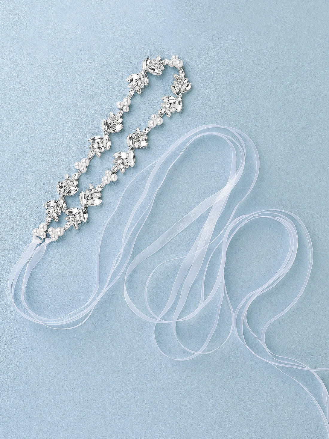 Crystal Rhinestones Wedding Belt Luxury Bridal Belts Sash White Ivory Champagne Ribbon For Women Evening Dress Bride Jewelry