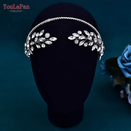 Youlapan vrouw hoofdtooi voor feest bruiloft haaraccessoires Rhinestone Bridal Headband Head Hoop Girl Bruid Headpiece HP531