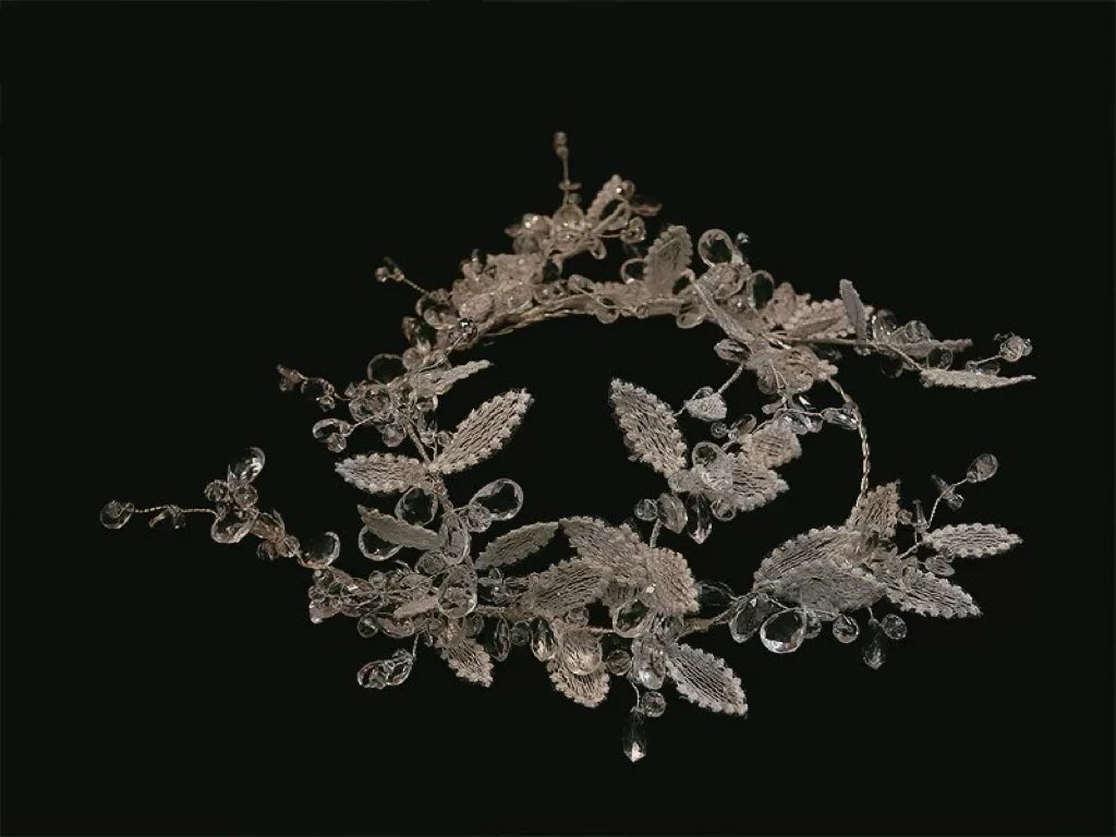 Leaf Headband Hairband Lace Headwear Headpiece For Bride Women Tiara Crown Headdress Wedding Accessories Bridal Hair Jewelry