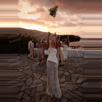 Luxury Sexy Wedding Dresses Mermaid Woman Satin Lace Applique Bride Gowns Sleeveless Backless Party Customized Vestidos De Novia