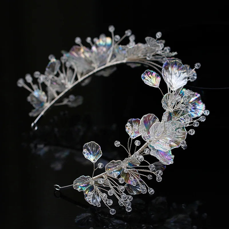 Wedding Hair Accessories Flower Headband Handmade Hairband For Brides Women Headpieces Headdress Gifts Headwear Bridal Jewelry