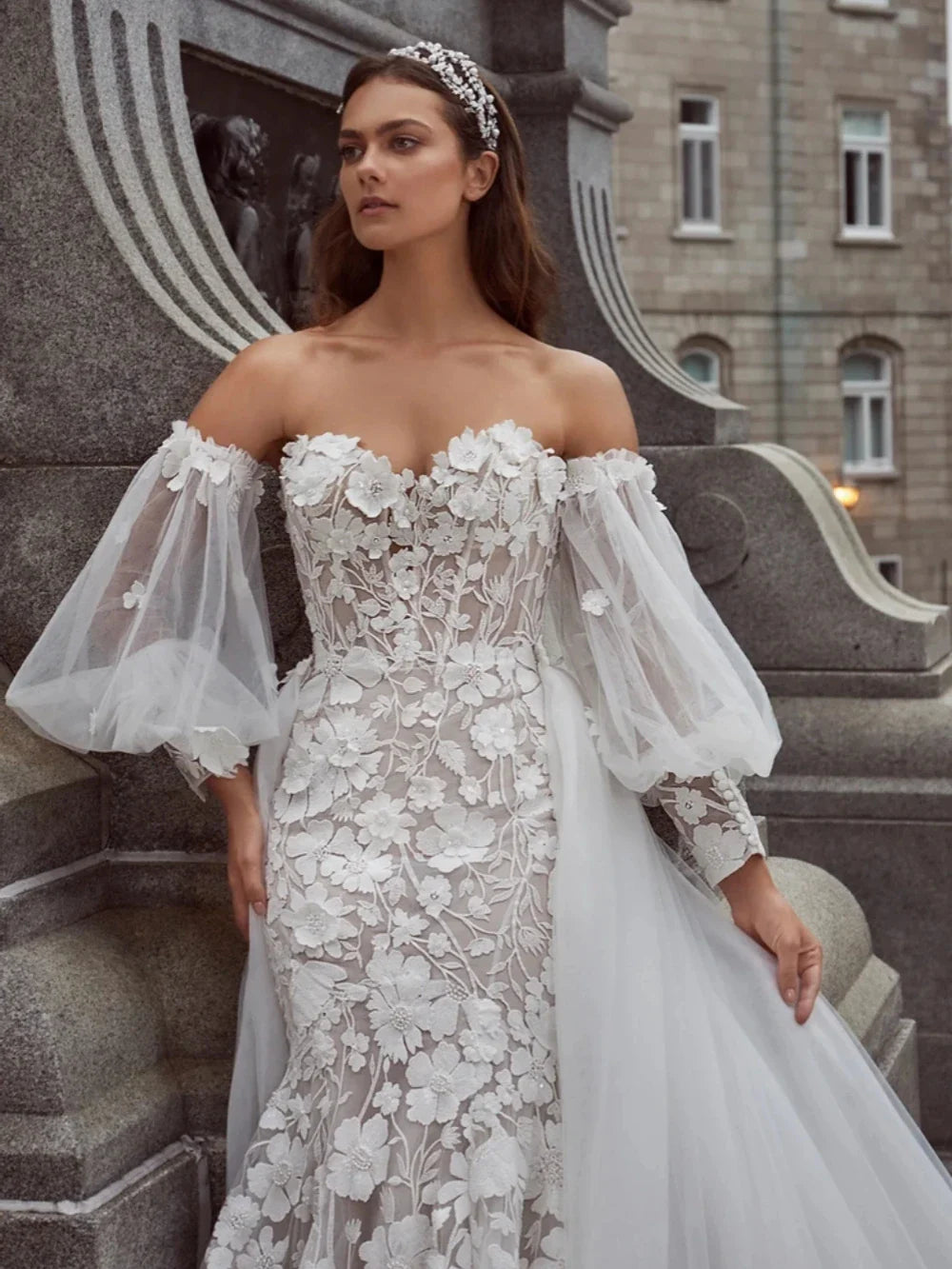 Romantic Sweetheart Neck Wedding Dress Classic Lace Appliques Bride Robe 2024 Elegant Mermaid Long Bridal Gown Robe De Mariée