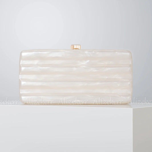 Embossed Acrylic Box Evening Clutch Purses Women Vintage Luxury Designer Chain Colour Square Crossbody Bags Wedding High Quality