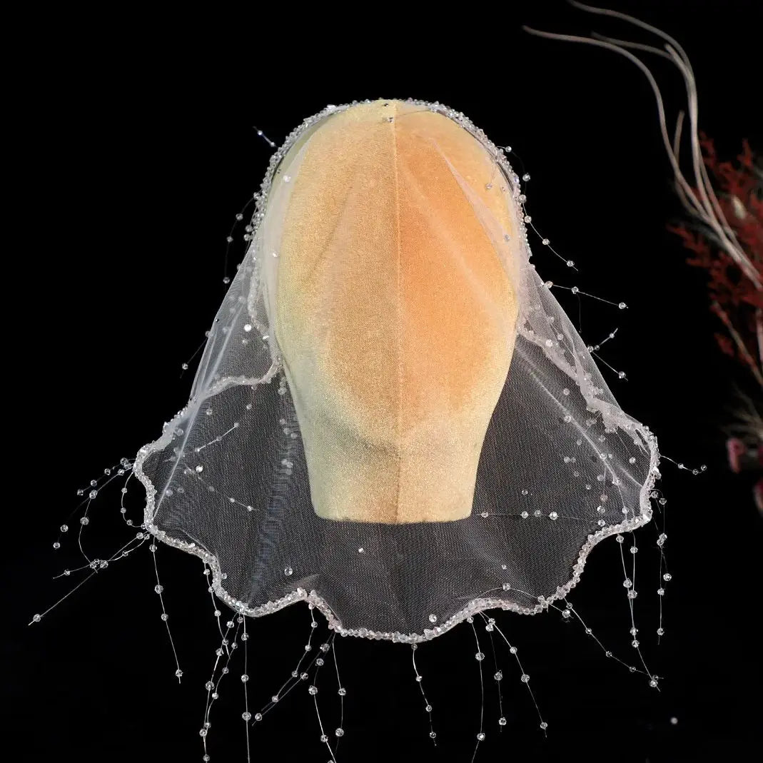 Short Wedding Veils White Lace Bridal Veil For Evening Party Dress Women Girl Hair Accessories Brides Jewelry