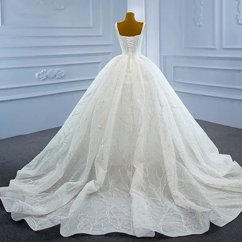 Customzied Luxury Sweetheart Wedding Dress Women's Lace Printed Bridal Gowns Floor length Ball Gown vestidos de novia 2025