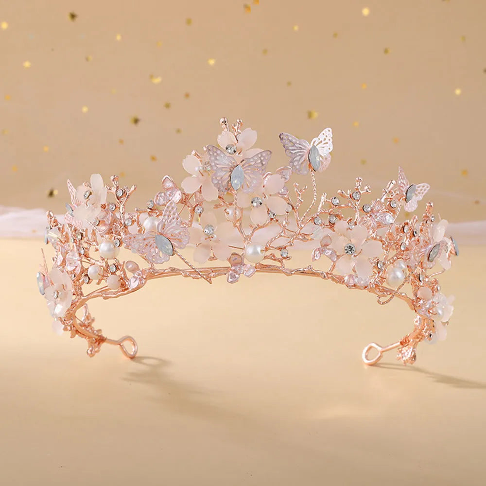 Wedding Crown Hair Jewelry Bride Headwear Baroque  Tiaras Princess Accessories for Queen's Party