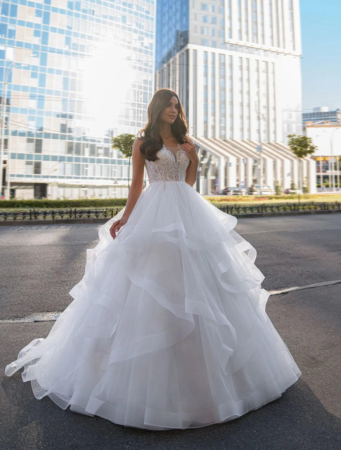 Abiti da sposa principessa hot Tulle