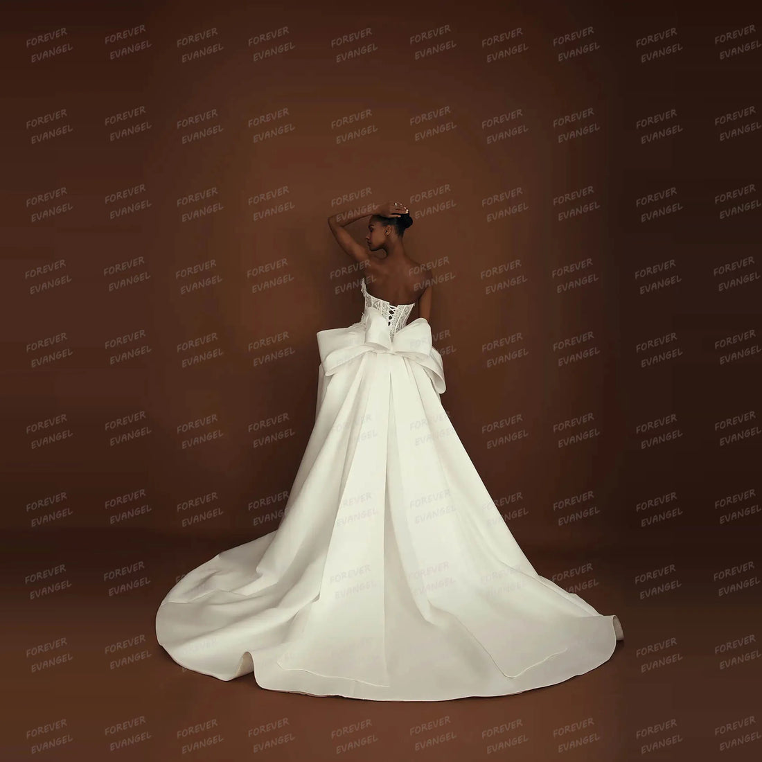 Simple Satin Wedding Dresses A Line Woman's Appliques Boat Neck 2025 Formal Backless Bride Gowns Customized Vestidos De Novia