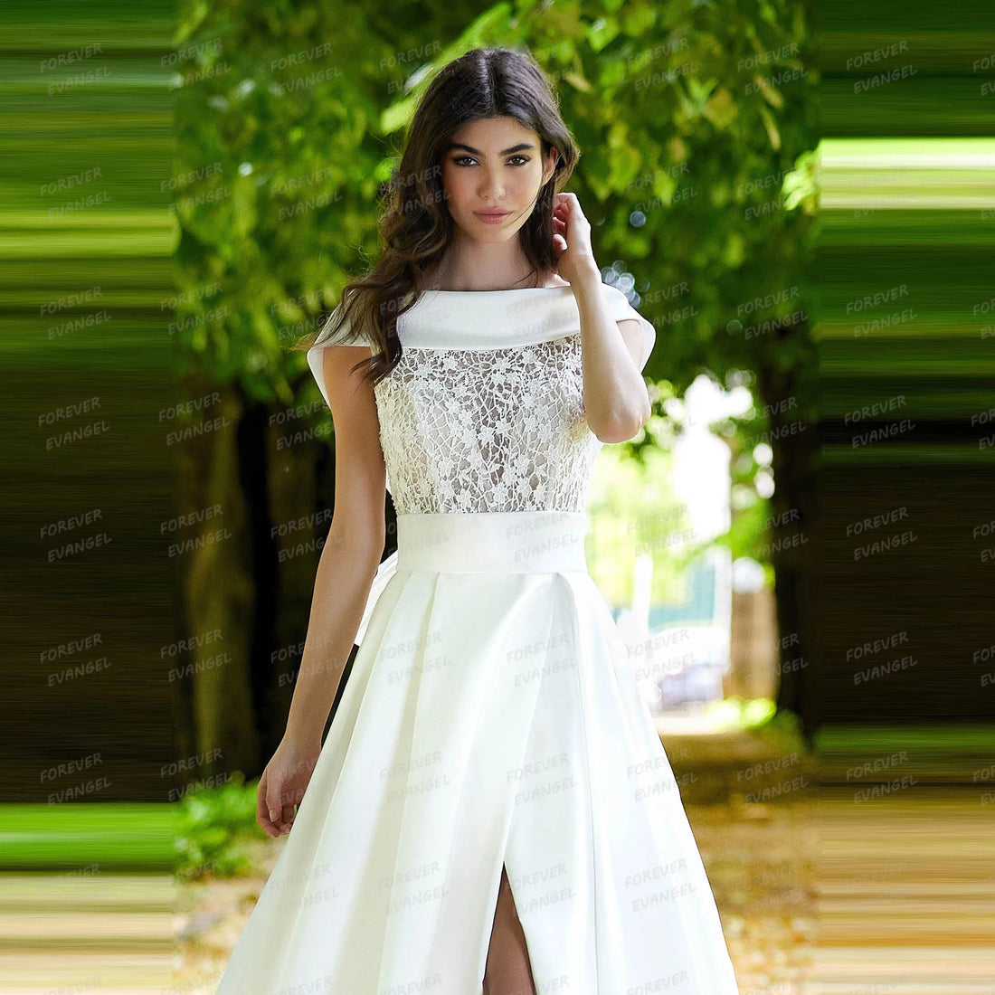 Boho Lace Wedding Dresses A Line Woman's Appliques Lace Satin Sleeveless Bride Gowns Formal Customized 2025 Vestidos De Novia