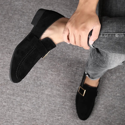 Mens Dress Shoes Designer Formele Loafers Lederen schoenen Suede Men Men Wedding Man Designer Werk sociale zakelijke loafers