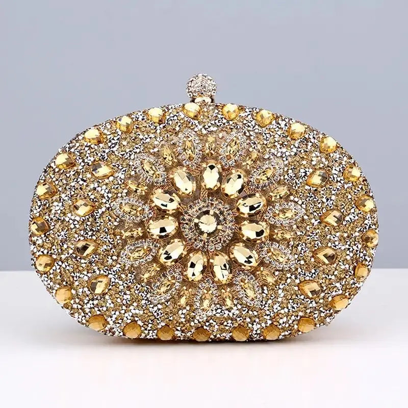 2024 Diamond Femmes Luxury Embrayage Sac de soirée Mariage Crystal dames portable portable Pocket Purse portefeuille féminin pour le cadeau de la fête