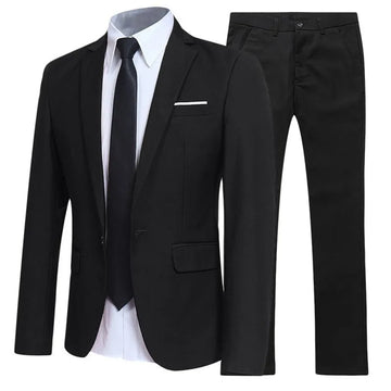 Erkekler İngiliz tarzı zarif blazers 2 parça set iş gömlek pantolon ceket ceket 3 takım elbise resmi elbise düğün lüks takım elbise